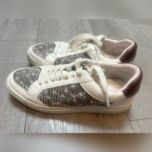 Birdies Cardinal Sneaker in Floral Plaid SOLD OUT Size 6.5 - Picture 1 of 5